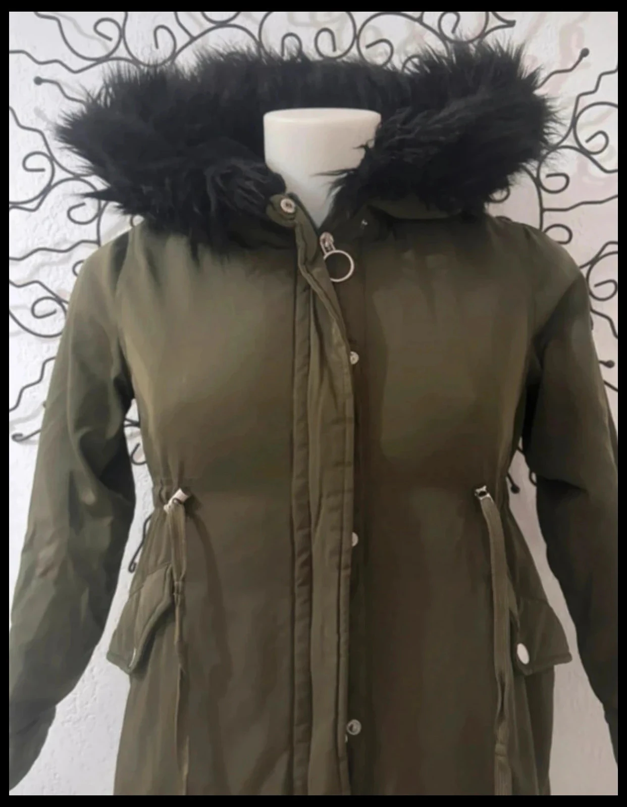 Don't Call Me Jennyfer Parka (Don’t Call Me) Khaki with Lined Hood – Size XXS – photo 2